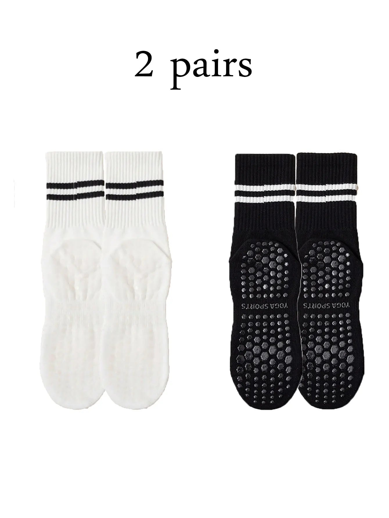 Calcetines altos de pilates con antideslizantes / Varios colores y combinaciones