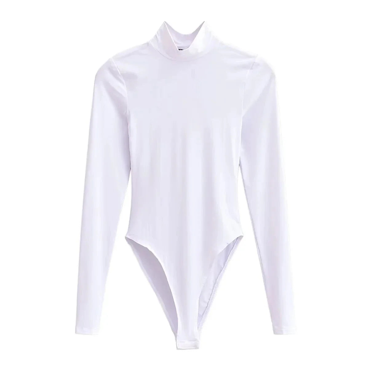 Body manga larga cuello alto colores essentials
