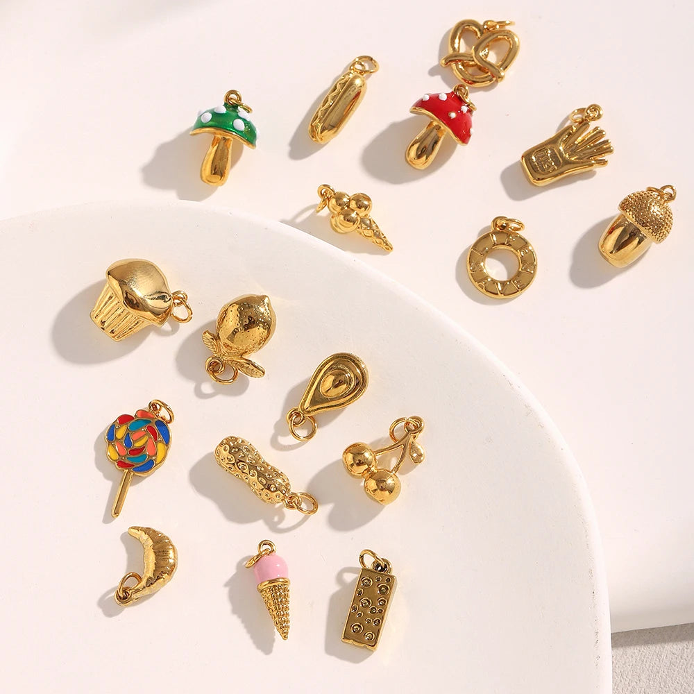 Charms de acero inoxidable varios diseños