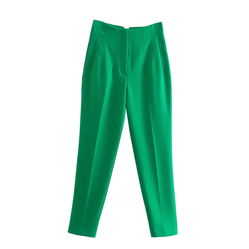 Pantalones de cintura alta semi formales / varios colores