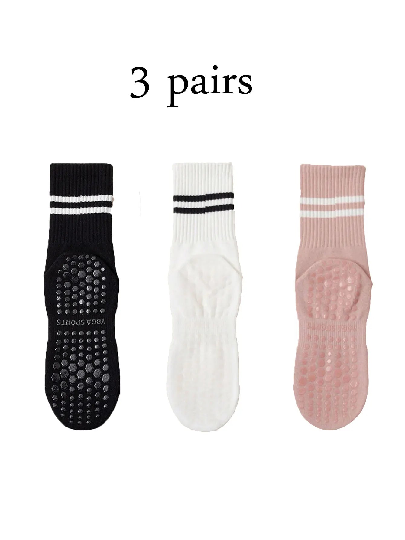 Calcetines altos de pilates con antideslizantes / Varios colores y combinaciones