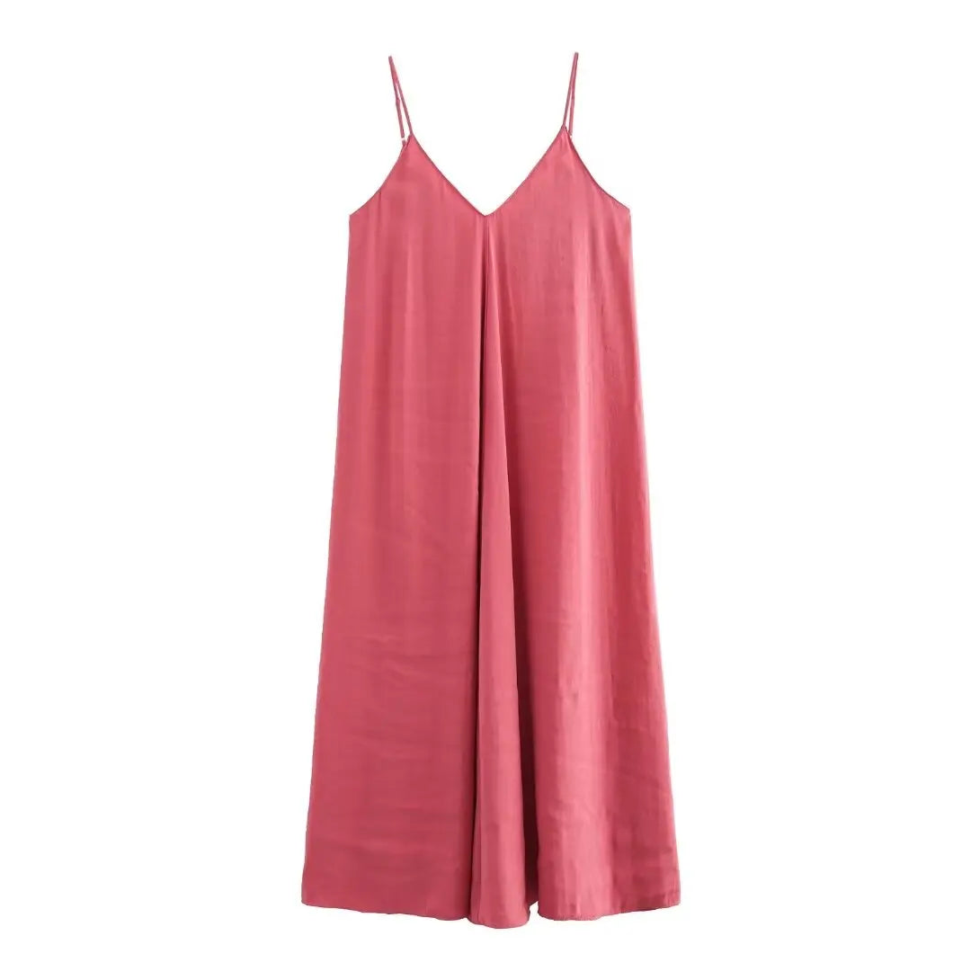 Vestido largo drapeado con espalda descubierta / Varios colores