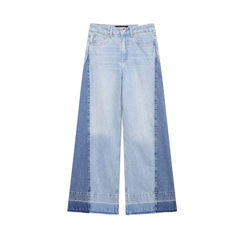 Blue Baggy Jeans doble tono