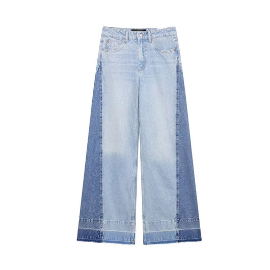 Blue Baggy Jeans doble tono