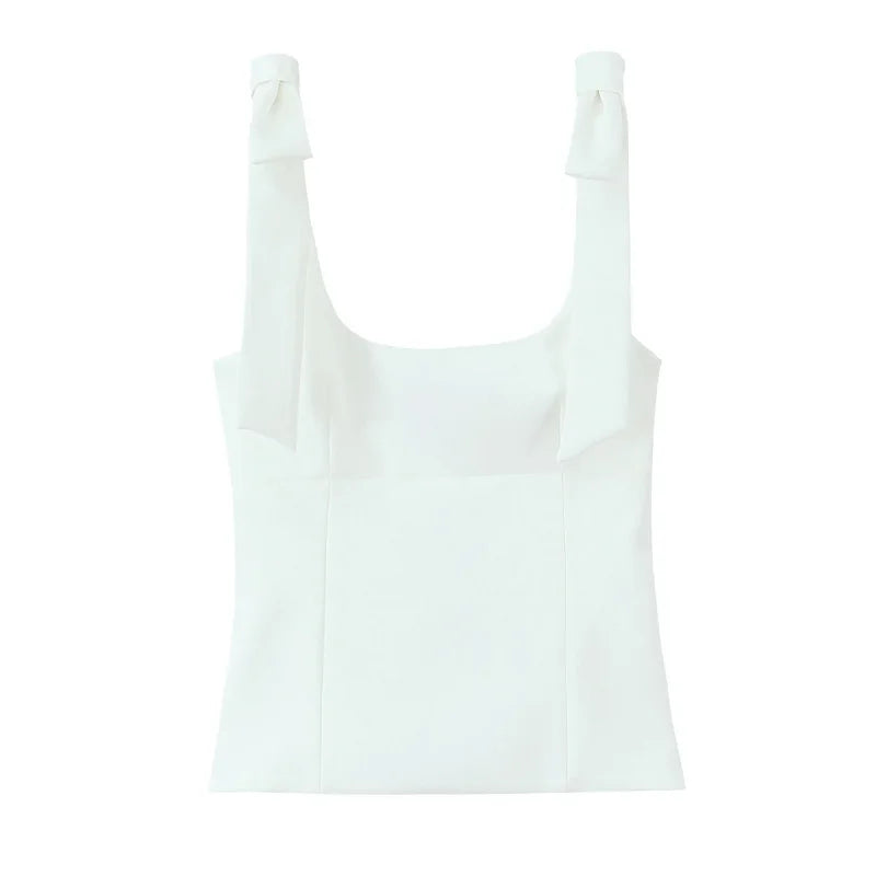 Top con tirantes de lazo varios colores