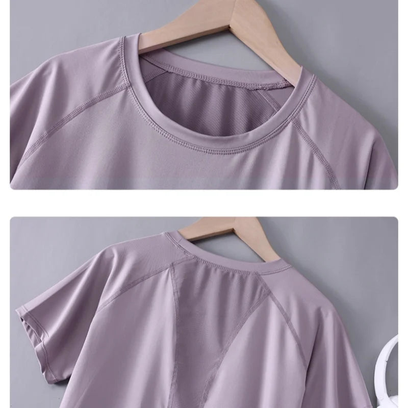 Playera deportiva manga corta transpirable de secado rápido / Varios colores