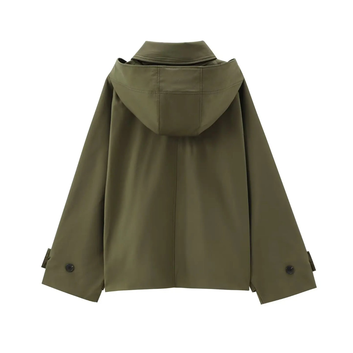Chaqueta con capucha rompe-vientos