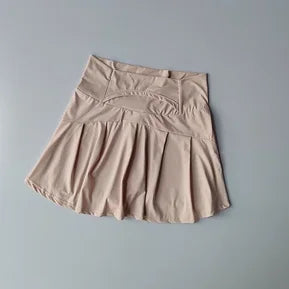 Falda corta deportiva de cintura alta secado rápido / Varios colores