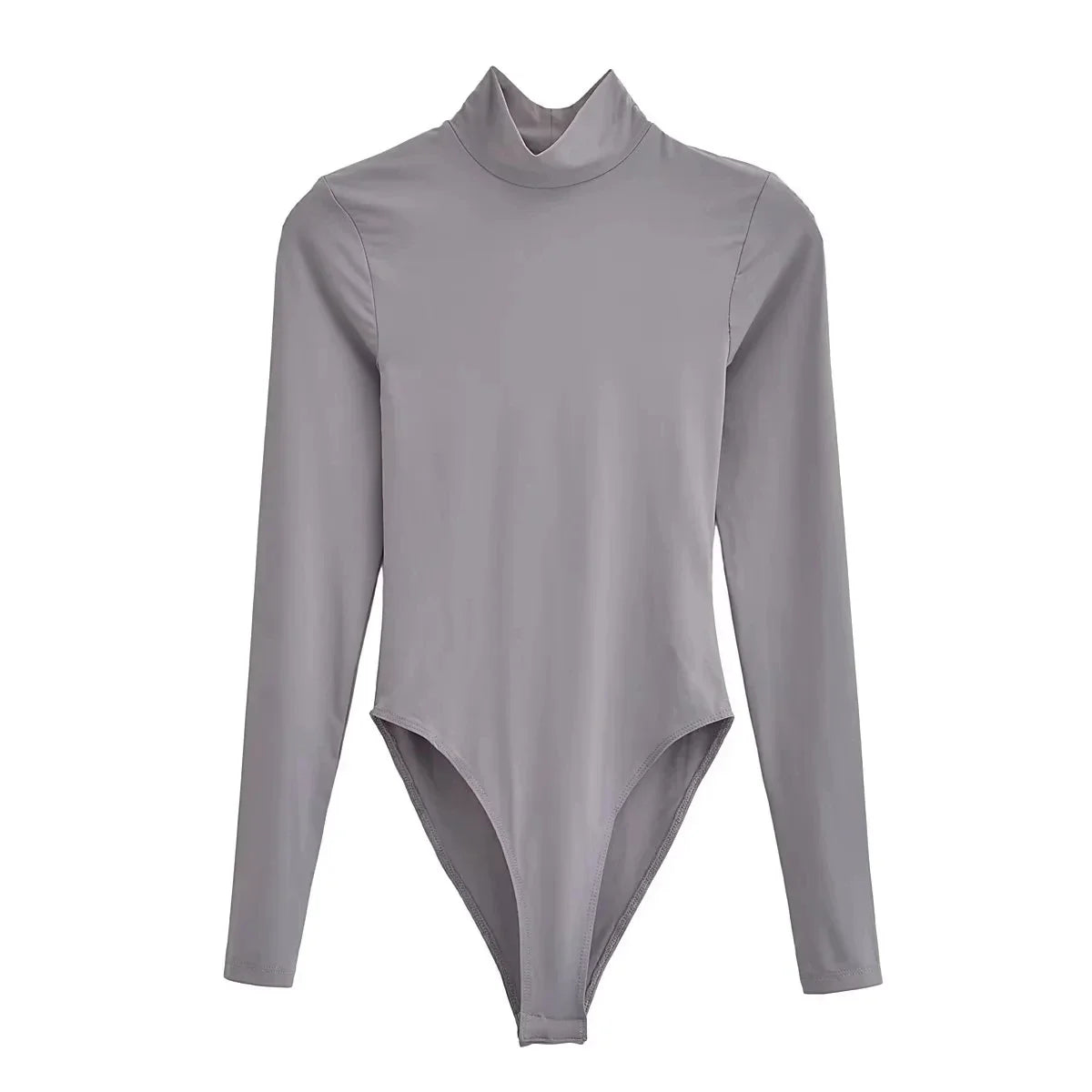 Body manga larga cuello alto colores essentials