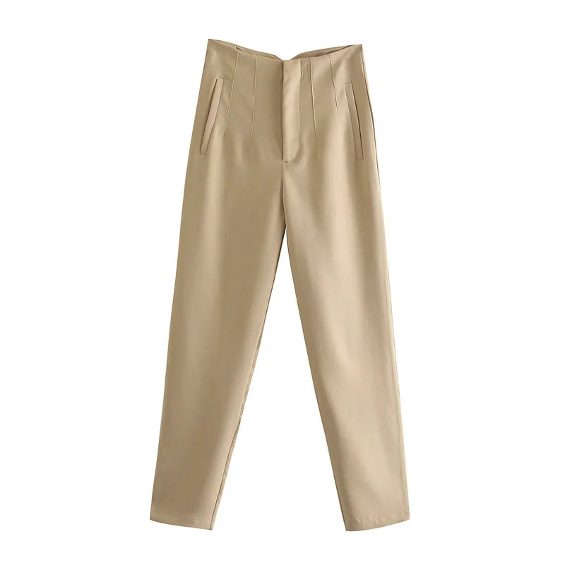 Pantalones de cintura alta semi formales / varios colores