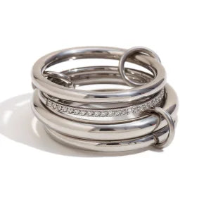 Anillo no fijo apilados de acero inoxidable / variantes