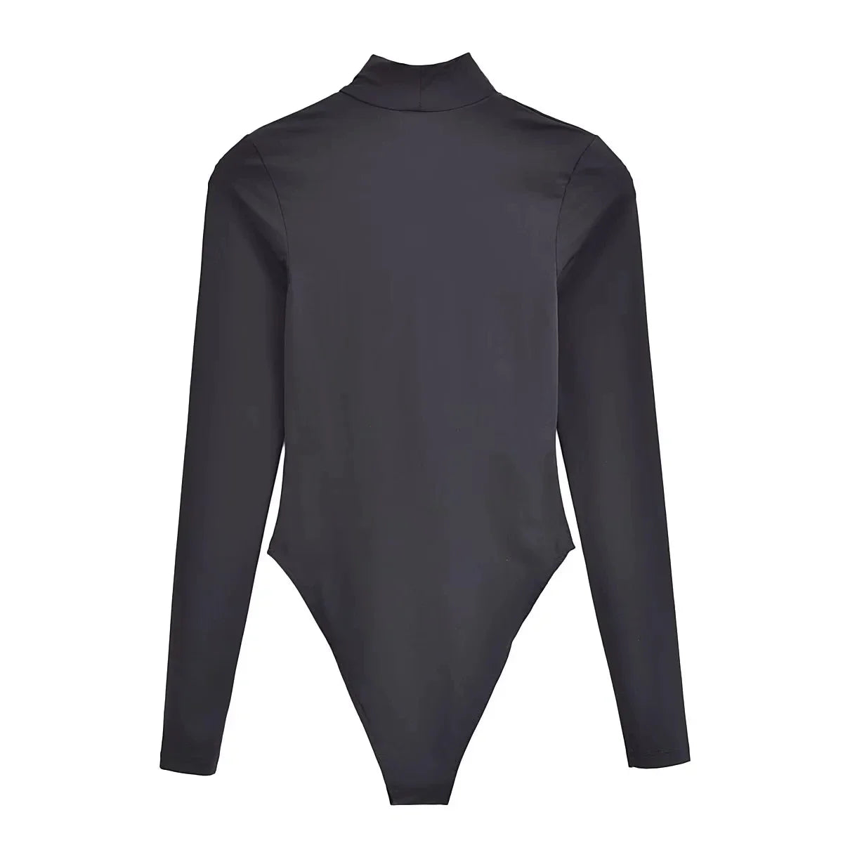 Body manga larga cuello alto colores essentials