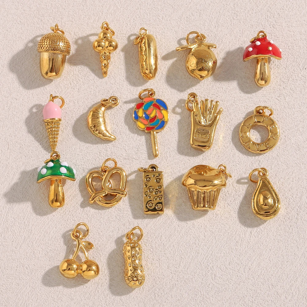 Charms de acero inoxidable varios diseños