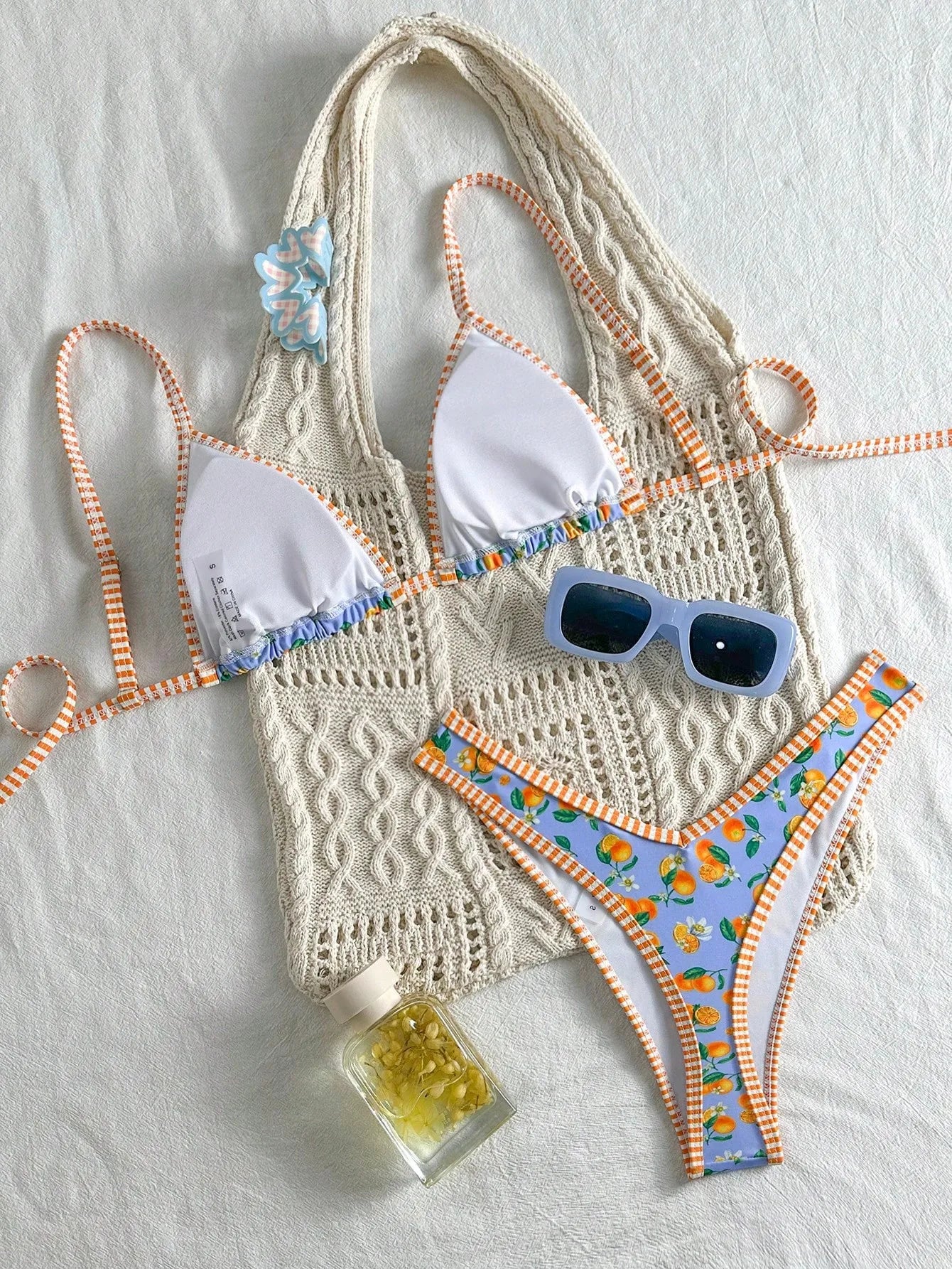 Bikini estampado de naranjas