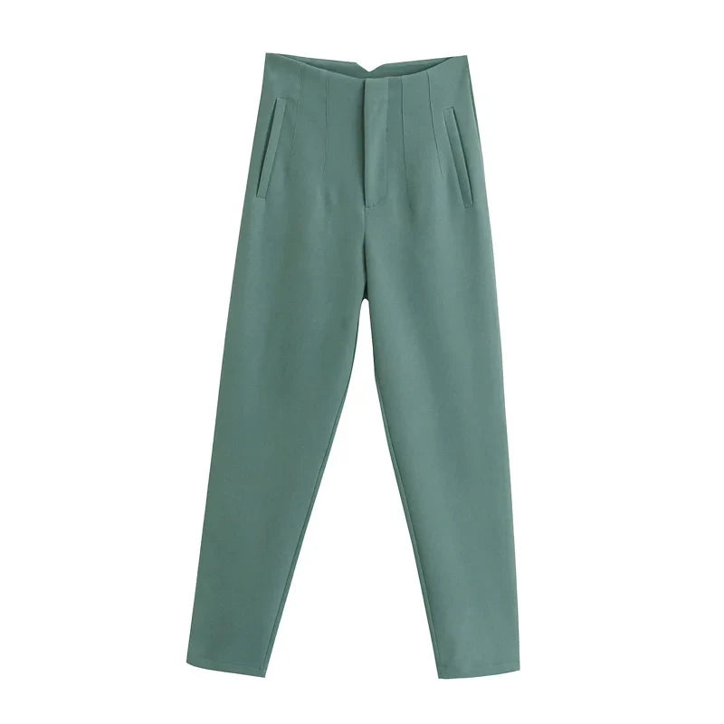 Pantalones de cintura alta semi formales / varios colores