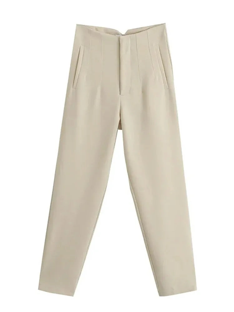 Pantalones de cintura alta semi formales / varios colores