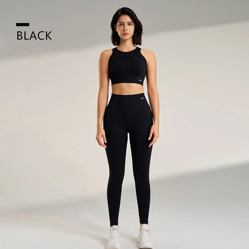 Conjunto de yoga de dos piezas de encaje / Varios colores