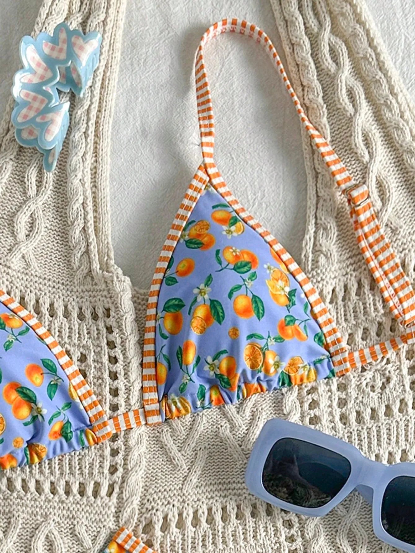 Bikini estampado de naranjas