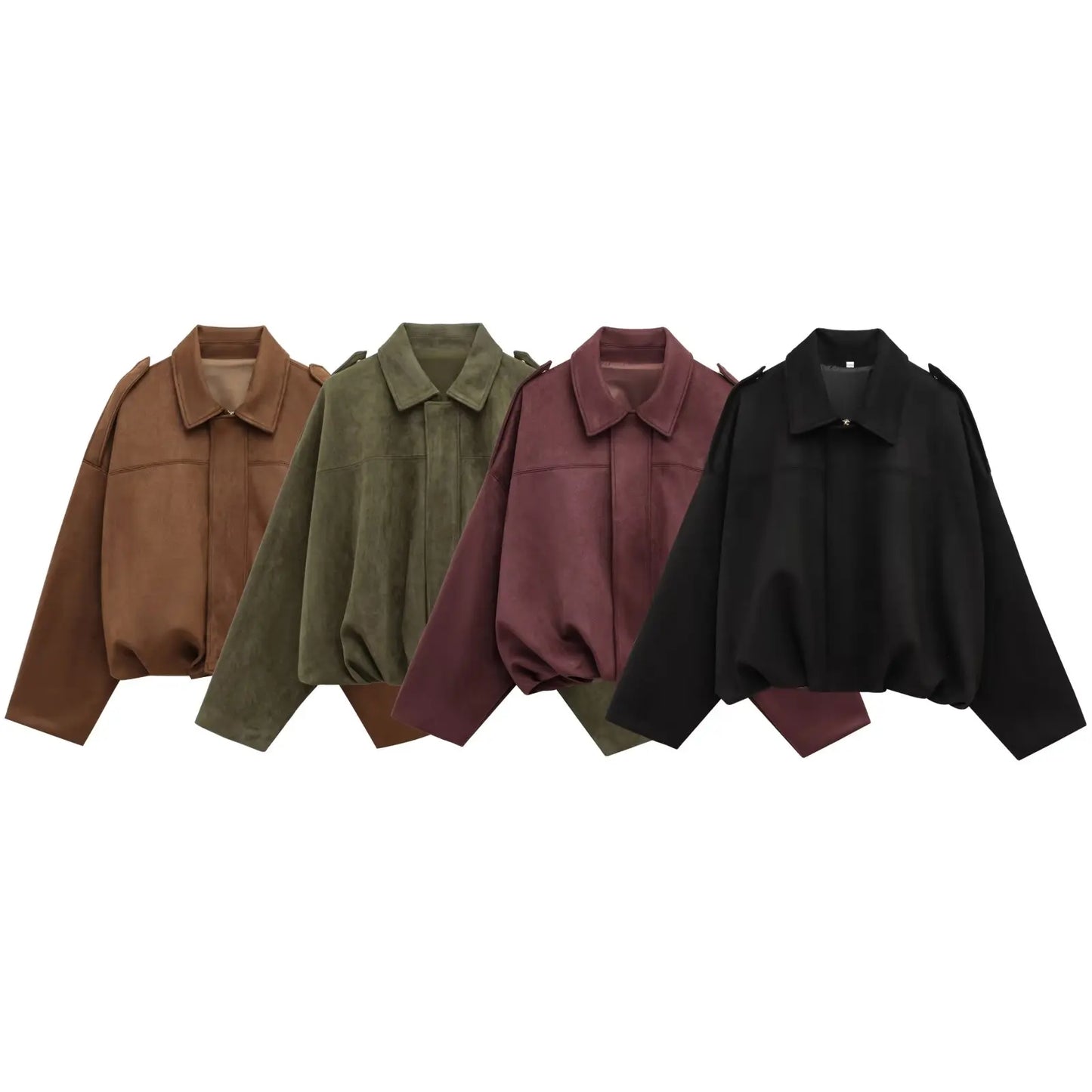 Chaqueta bomber militar tipo loose / Varios colores