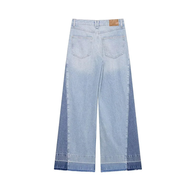 Blue Baggy Jeans doble tono