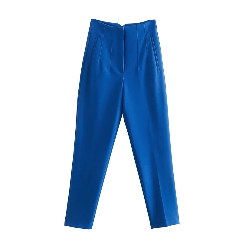 Pantalones de cintura alta semi formales / varios colores