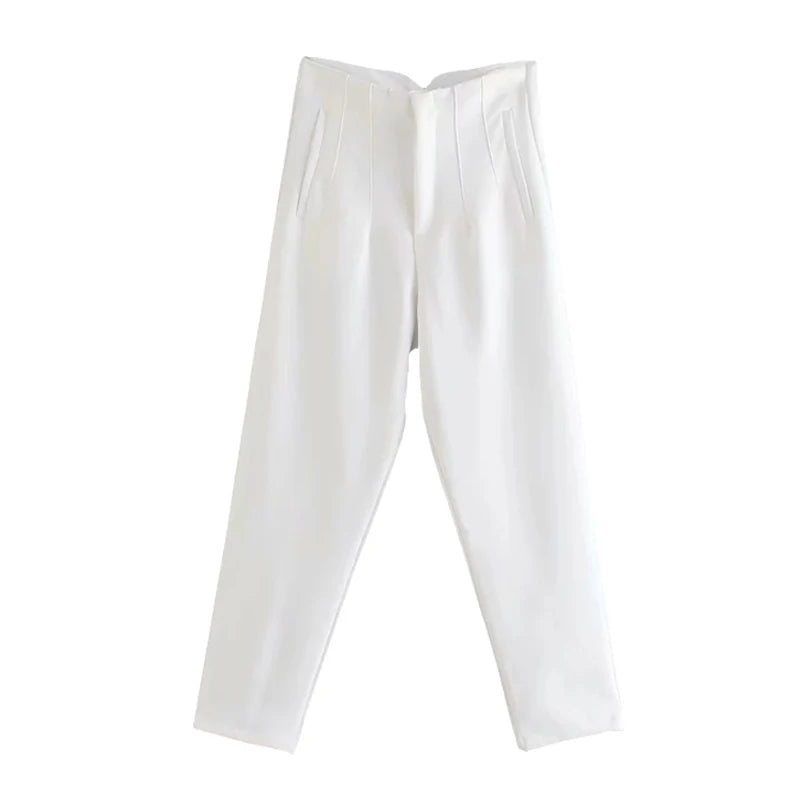 Pantalones de cintura alta semi formales / varios colores