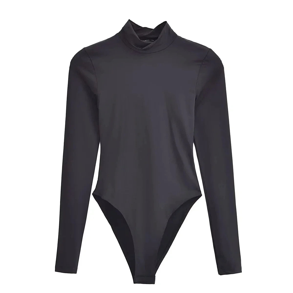 Body manga larga cuello alto colores essentials