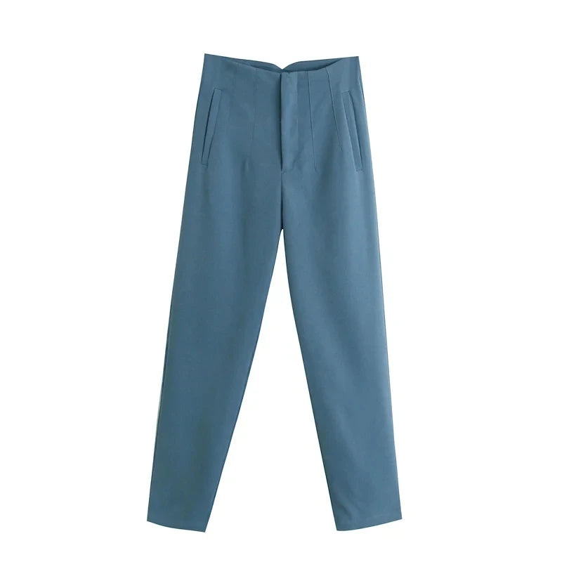 Pantalones de cintura alta semi formales / varios colores