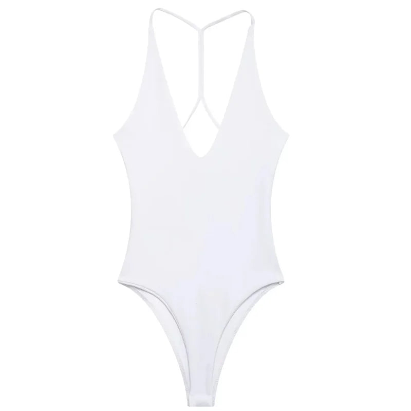 Body con espalda descubierta diseño de Y en espalda / Varios colores