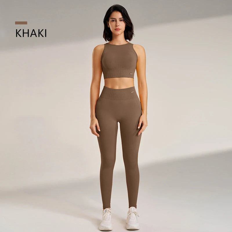 Conjunto de yoga de dos piezas de encaje / Varios colores