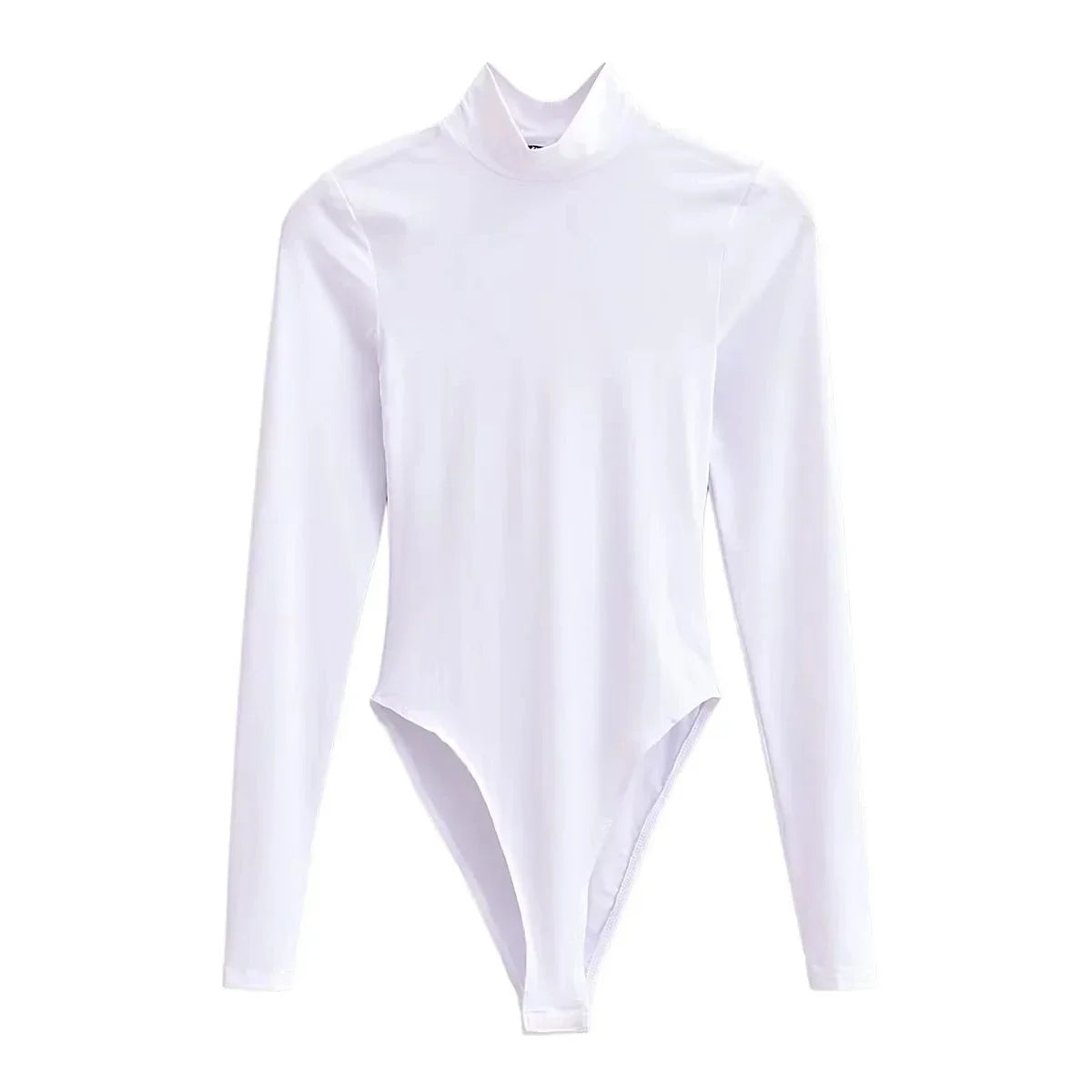 Body manga larga cuello alto colores essentials
