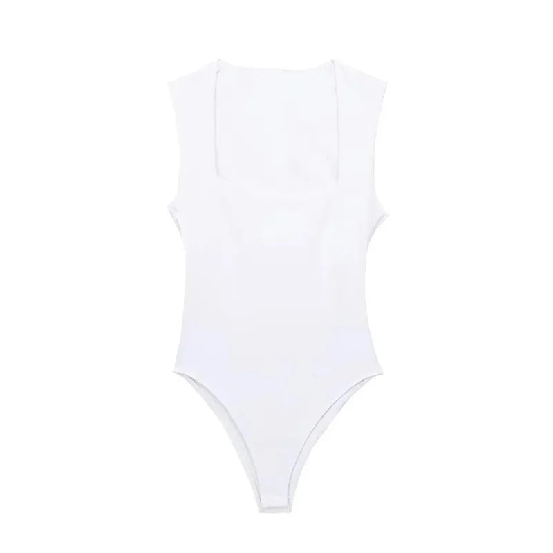 Body sin mangas de tirantes anchos