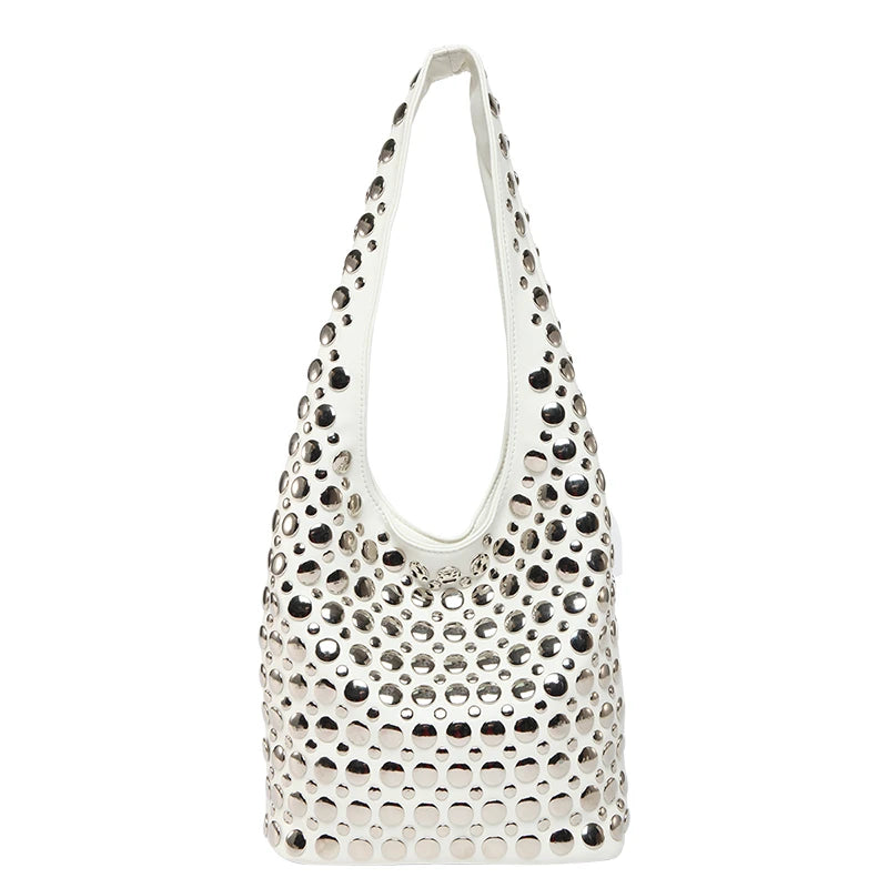 Bolsa de hombro con remaches / Varios colores