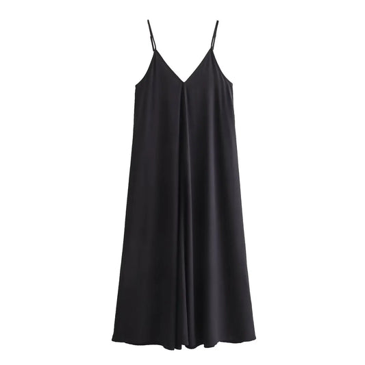 Vestido largo drapeado con espalda descubierta / Varios colores