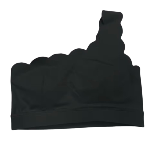 Top deportivo con diseño ondeado de un tirante / Varios colores
