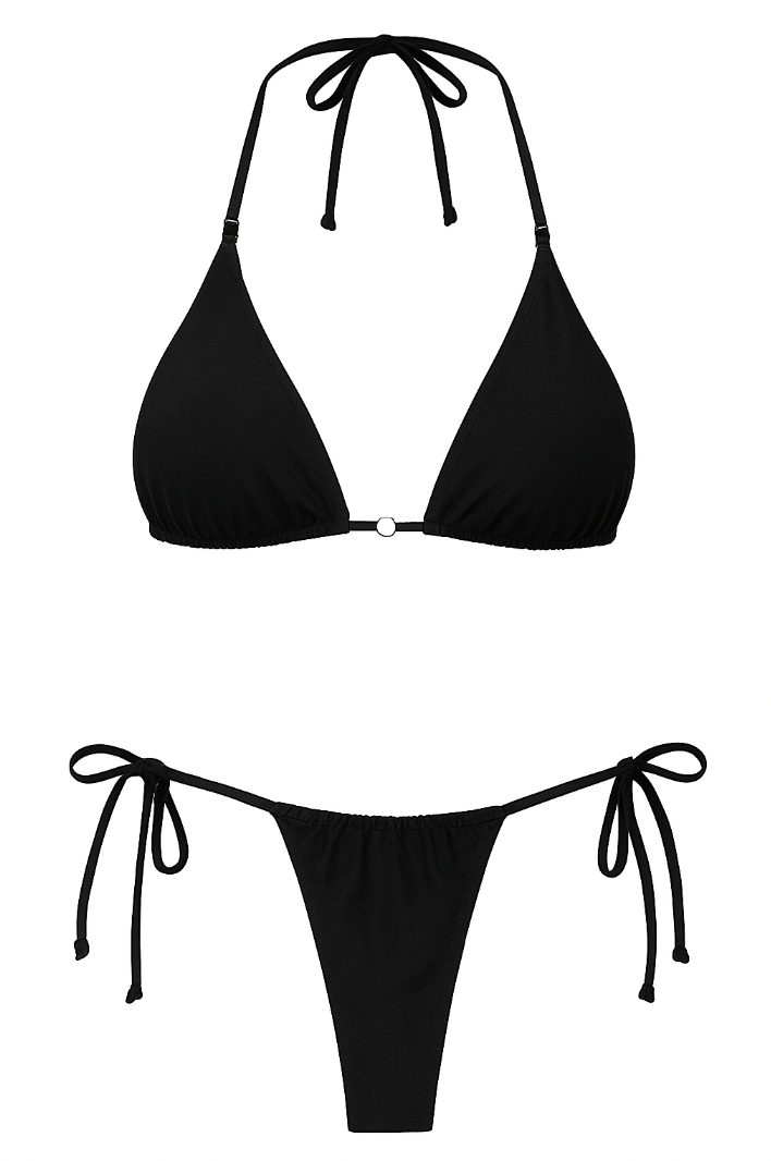 Bikini liso ajustable de lazos / Varios colores