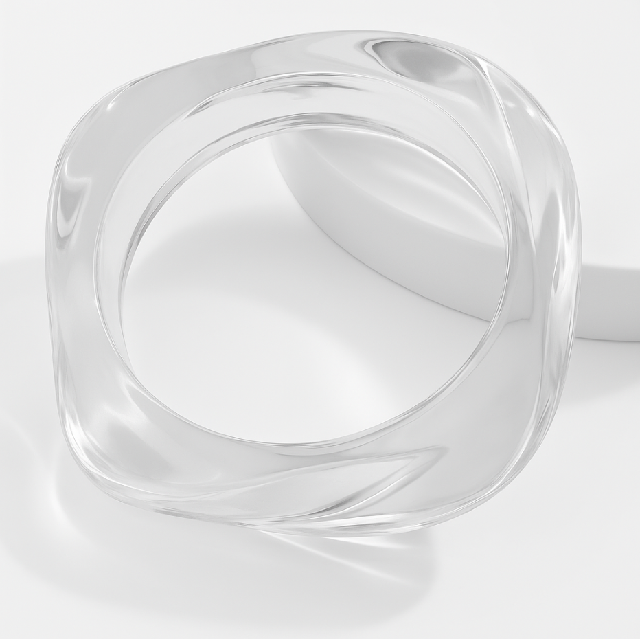 Brazalete de forma irregular de acrílico / Varios colores