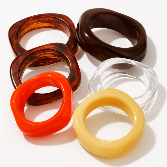 Brazalete de forma irregular de acrílico / Varios colores