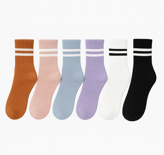 Calcetines altos de pilates con antideslizantes / Varios colores y combinaciones