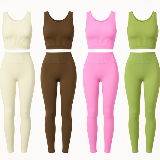 Conjunto de yoga de dos piezas de encaje / Varios colores