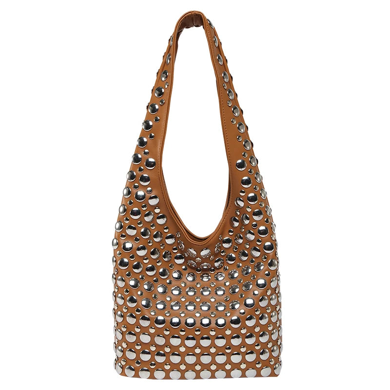 Bolsa de hombro con remaches / Varios colores