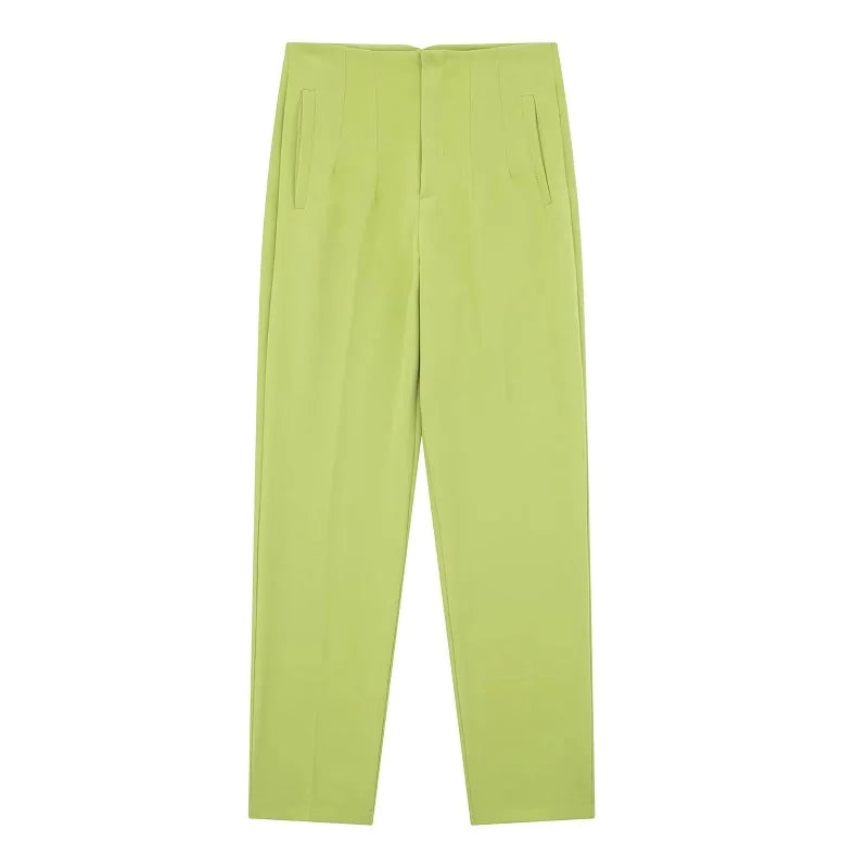 Pantalones de cintura alta semi formales / varios colores