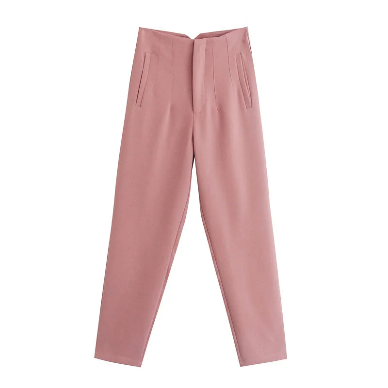 Pantalones de cintura alta semi formales / varios colores