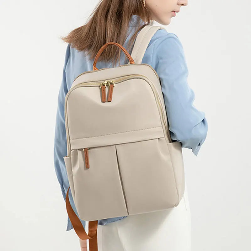 Mochila impermeable de tela oxford para laptop / Varios colores