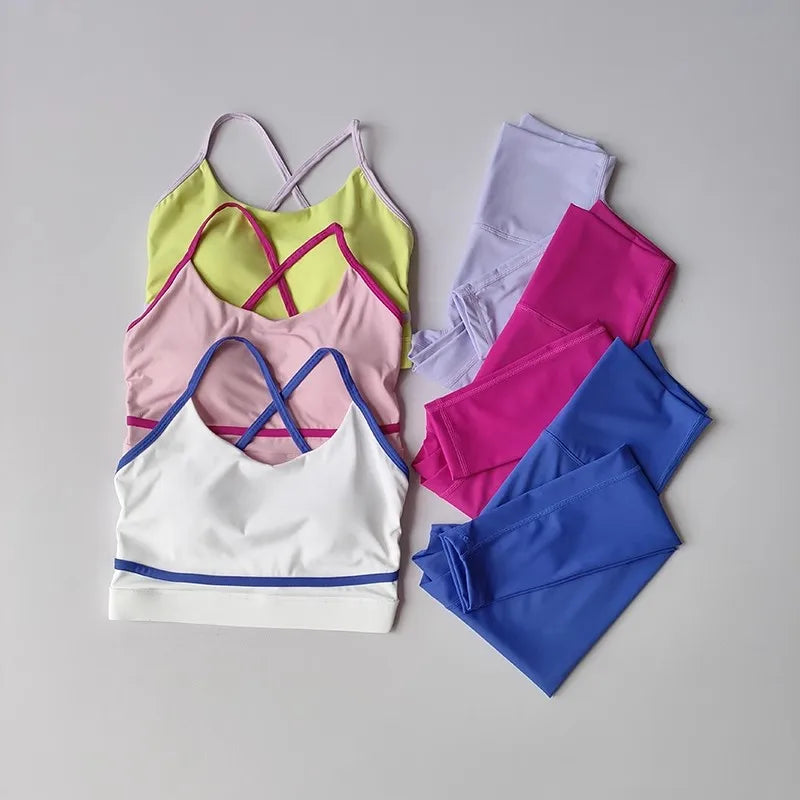 Conjunto de yoga de cintura alta / Varios colores