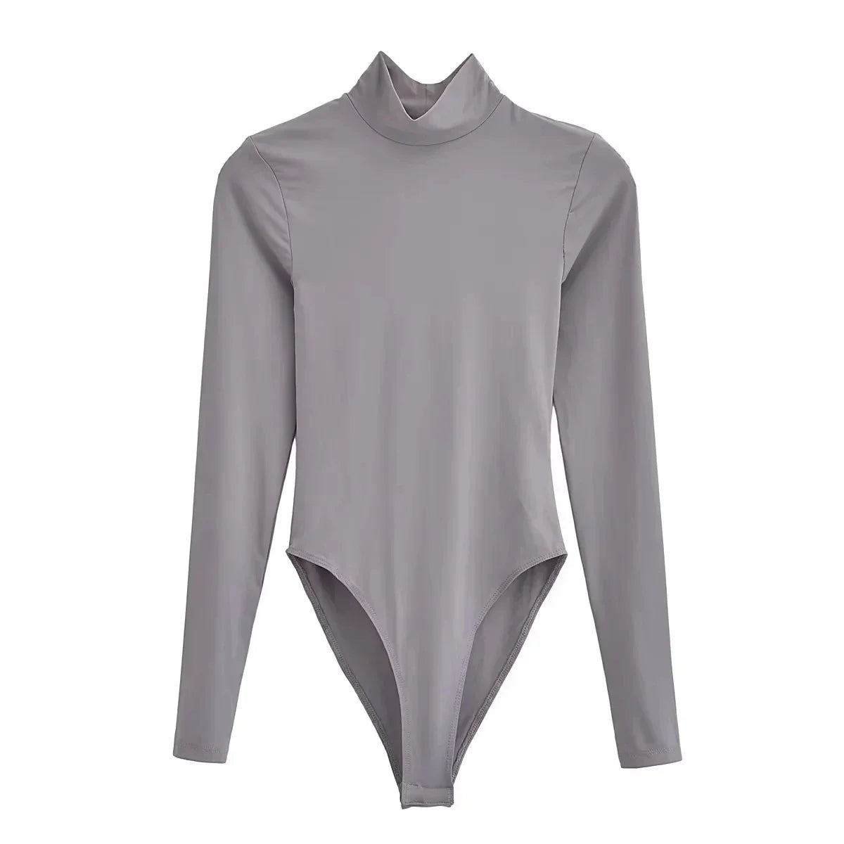 Body manga larga cuello alto colores essentials