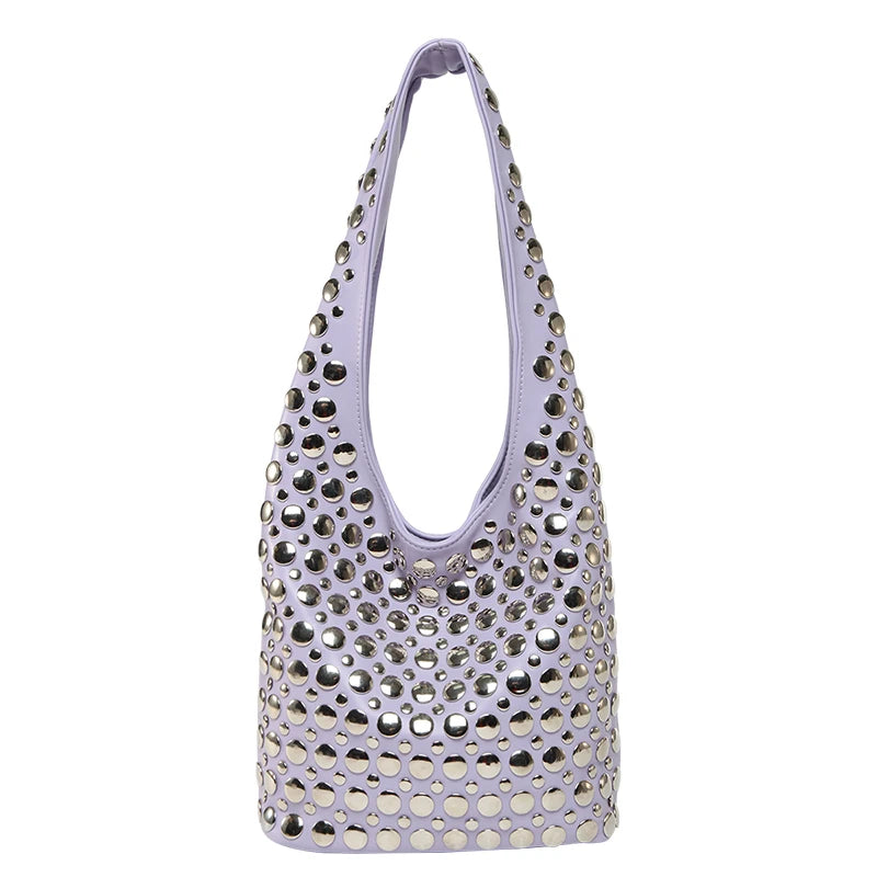Bolsa de hombro con remaches / Varios colores