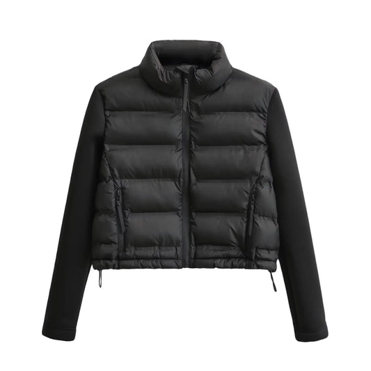 Chaqueta acolchada con mangas de algodón