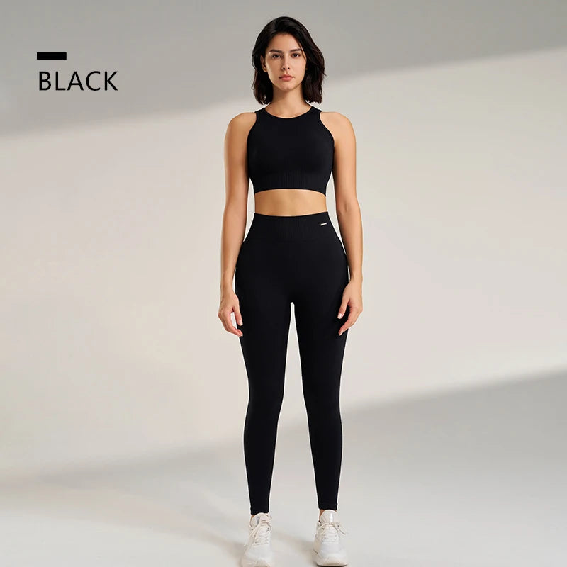 Conjunto de yoga de dos piezas de encaje / Varios colores
