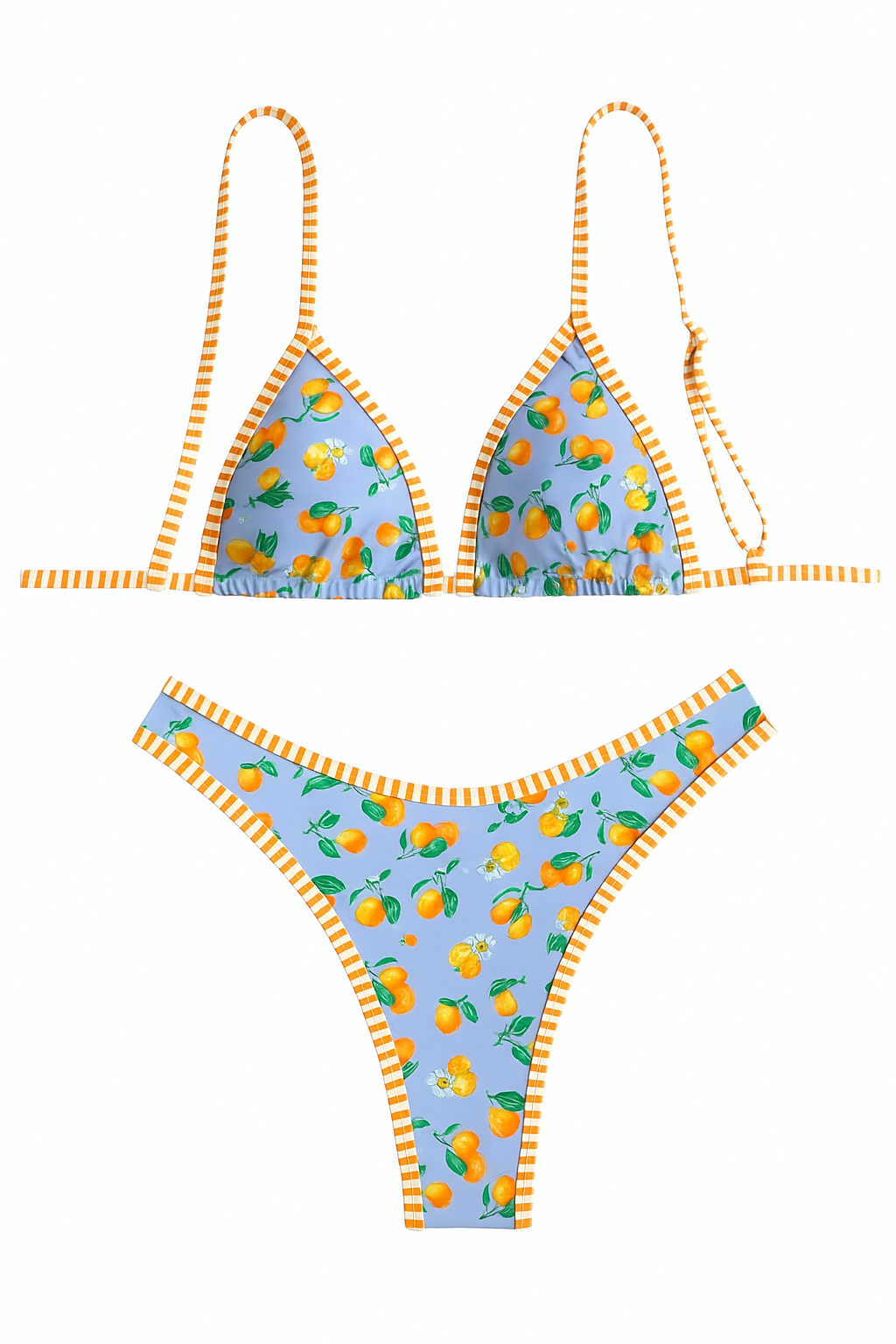 Bikini estampado de naranjas